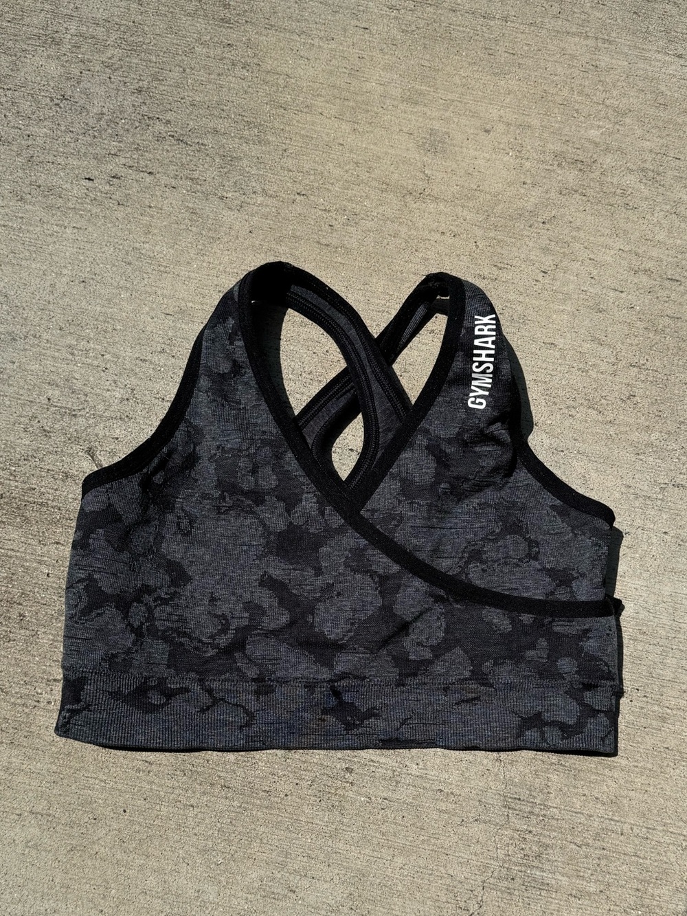 GYMSHARK Adapt Seamless Black Sports Bra
